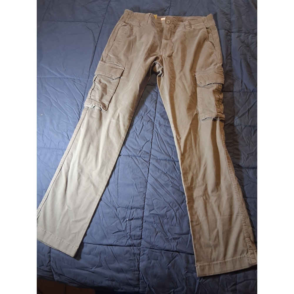 Goodfellow & Co Mens Cargo‎ Pants 30x30 Olive Green Relaxed Tapered Stretch New